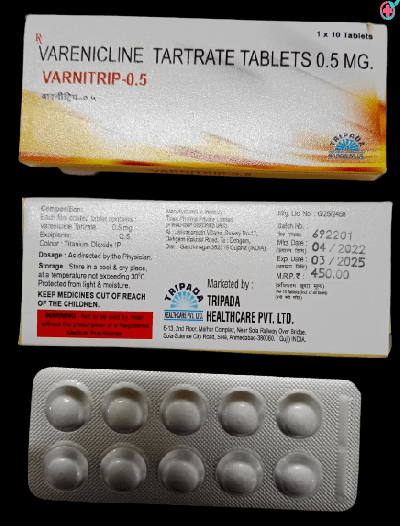 Varnitrip Tablet 0.5mg (Varenicline Tartrate 0.5mg)
