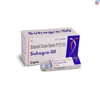 Suhagra 50mg Tablet (Sildenafil Citrate 50mg)