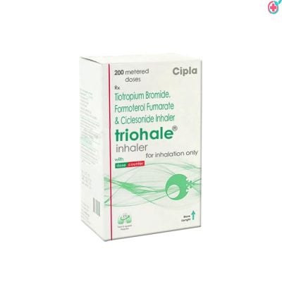 Triohale Inhaler (Ciclesonide 200mcg + Formoterol 6mcg + Tiotropium 9mcg)
