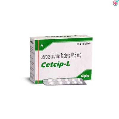 Cetcip L 5mg Tablet (Levocetirizine 5mg)