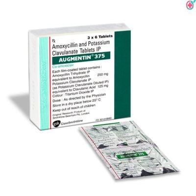 Augmentin 375 Tablet (Amoxicillin 250mg + Clavulanic acid 125mg)