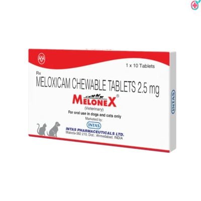 Melonex Tablet (Meloxicam) | Metacam Alternative | Used to Relieve Pain, Inflammation, and Fever in Dogs, Cats, Cattle, and Buffaloes