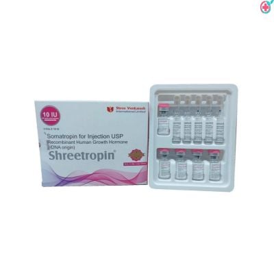 Shreetropin Injection (Somatropin) Used to treat growth hormone deficiency & growth, metabolism, body composition improvement
