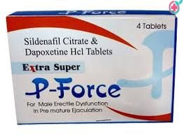 Extra Super P Force Tablet (Sildenafil (100mg) + Dapoxetine (100mg))
