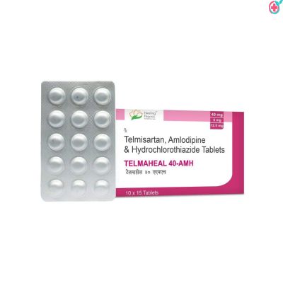 Telmaheal 40-AMH (Telmisartan + Hydrochlorothiazide + Amlodipine Besylate)