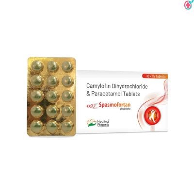 Spasmofortan Tablet (Camylofin Dihydrochloride + Paracetamol)