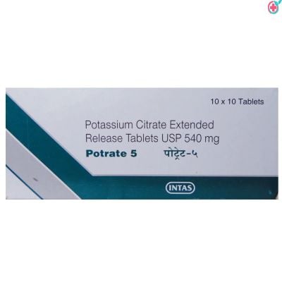 Potrate 5 Tablet ER (Potassium Citrate 540mg)