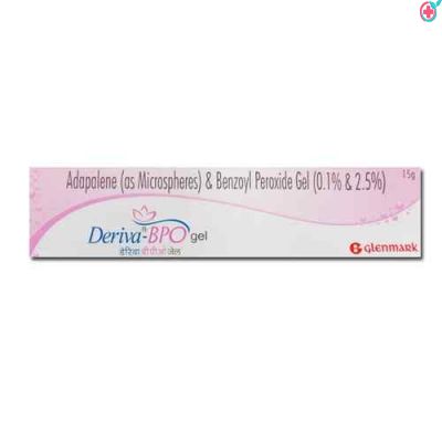 Deriva-Bpo Gel (Adapalene (0.1% w/w) + Benzoyl Peroxide (2.5% w/w)) 15gm
