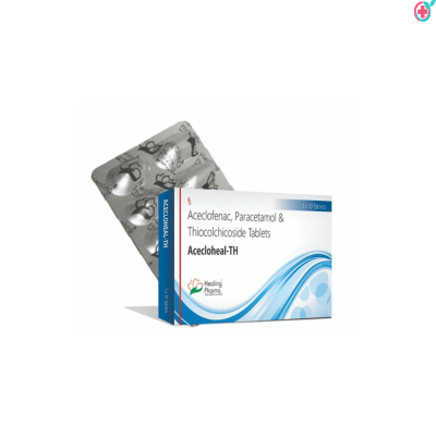 Acecloheal-TH Tablet (Aceclofenac+Paracetamol +Thiocolchicoside) Used to Treat & Relieve Muscle Pain, Stiffness, and Inflammation