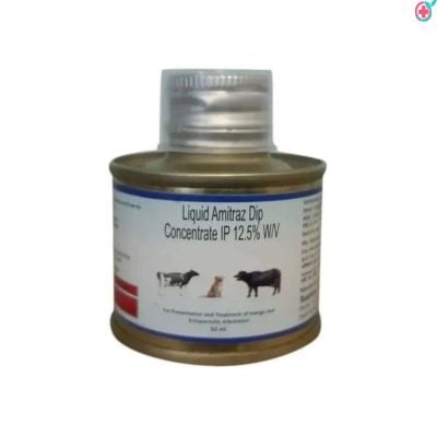 Amitraz Dip Concentrate Oral Suspension Used to Treat Ticks, Mites, and Lice in Dogs, Cattle, Sheep, Goats, and Pigs