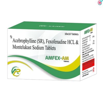 Amfex AM Tablet (Montelukast + Fexofenadine + Acebrophylline)