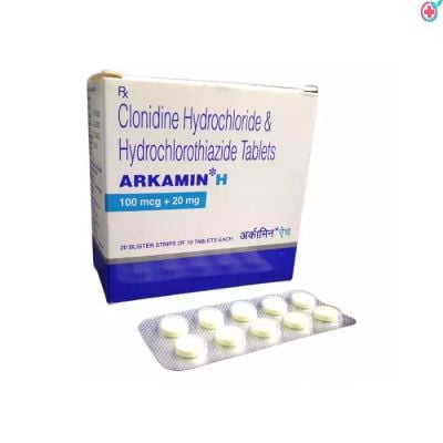 Arkamin H Tablet (Clonidine (100mcg) + Hydrochlorothiazide (20mg))