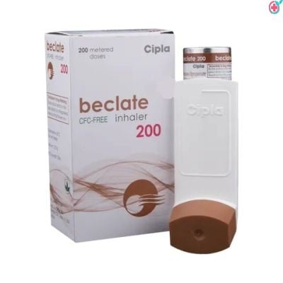 Beclate 200 CFC Free Inhaler (Beclometasone 200mcg)