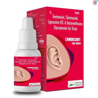 Candicort Drop (Chloramphenicol Beclomethasone And Dipropionate Clotrimazole Lignocaine)