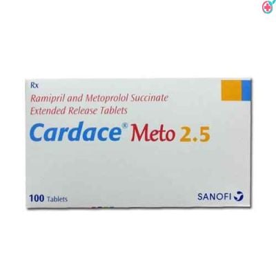 Cardace Meto 2.5mg Tablet ER (Metoprolol Succinate + Ramipril)
