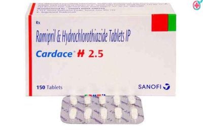 Cardace H 2.5mg Tablet (Ramipril + Hydrochlorothiazide)