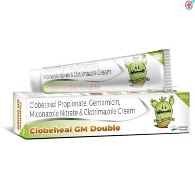 Clobeheal GM Double 30gm Cream (Clobetasol propionate + Gentamicin + Miconazole nitrate+ Clotrimazole IP)