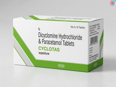 Cyclotas Tablet (Dicyclomine + Paracetamol)