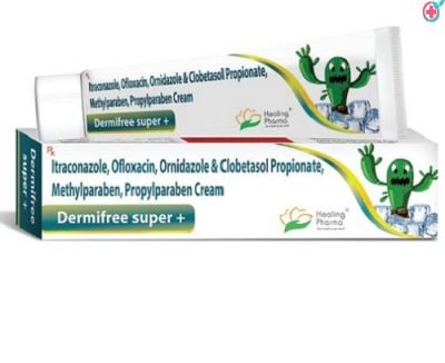 Dermifree Super Plus 15gm Cream (Clobetasol propionate+Itraconazole+Ofloxacin+Ornidazole)