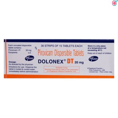 Dolonex DT 20 mg Tablet (Piroxicam)