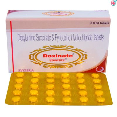 Doxinate 10 mg Tablet ( Doxylamine + Vitamin B6 Pyridoxine)