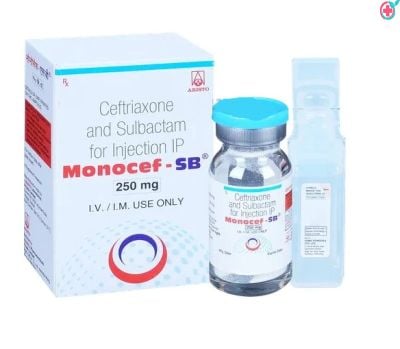 Monocef-SB Injection (Ceftriaxone + Sulbactam) Used to Treat Serious Bacterial Infections