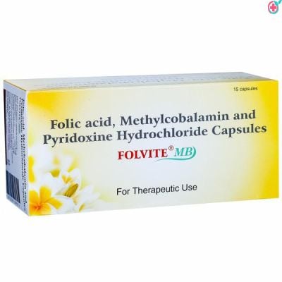 Folvite MB Capsule (Methylcobalamin+ Pyridoxine+ Folic Acid.)