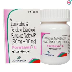 Forstavir L Tablet (Lamivudine + Tenofovir disoproxil fumarate)