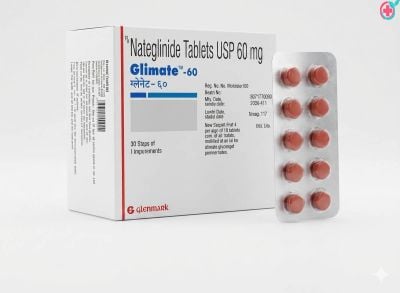 Glinate 60mg Tablet (Nateglinide)