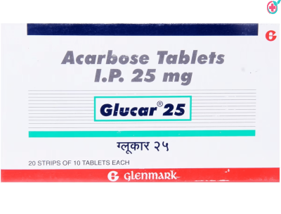 Glucar 25mg Tablet (Acarbose 25mg)