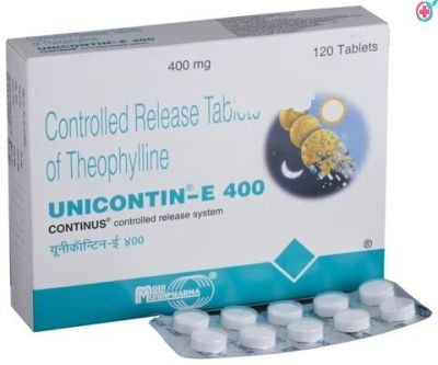 Unicontin-E 400 mg CR Tablet (Theophylline)