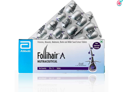 Follihair A Tablets (Vitamins, Minerals, Melatonin, Biotin and Millet Seed Extract Tablets)
