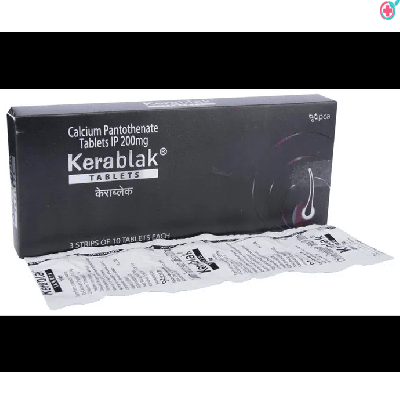 Kerablak 200 Tablet (Calcium Pantothenate 200mg)