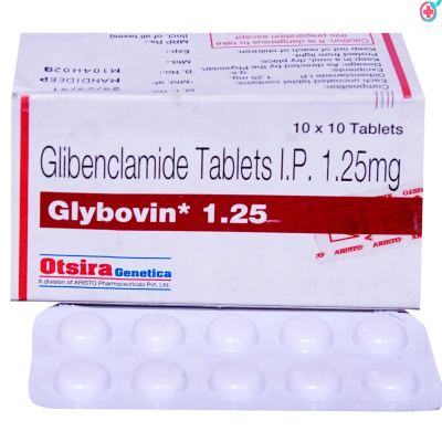 Glybovin 1.25mg Tablet (Glibenclamide (1.25mg))