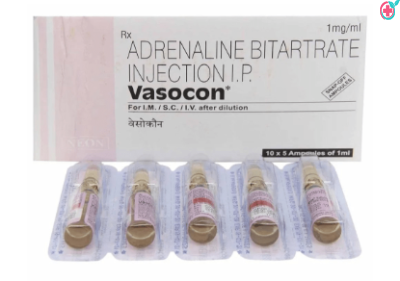 Vasocon Injection (Adrenaline 1mg)