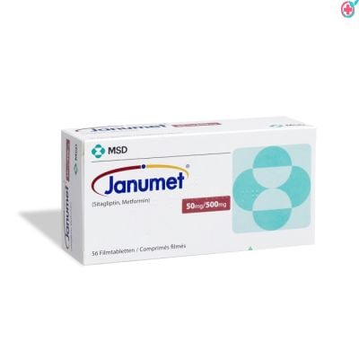 Janumet 50 mg/500 mg Tablet (Sitagliptin 50mg + Metformin 500mg)