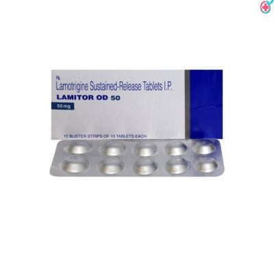Lamitor OD 50mg Tablet (Lamotrigine 50mg)