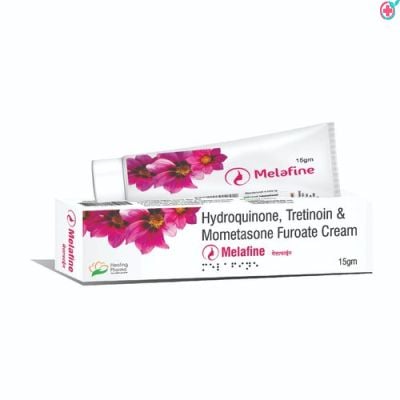 Melafine 15gm Cream (Hydroquinone+ Mometasone+ Tretinoin)