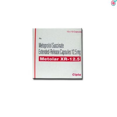 Metolar XR 12.5mg Capsule (Metoprolol Succinate 12.5mg)