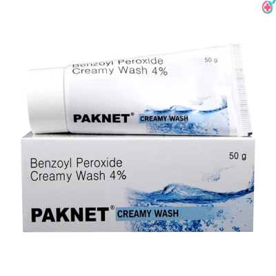 Paknet Creamy Wash (Benzoyl Peroxide 4%/50gm)