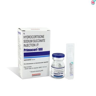 Primacort 100mg Injection (Hydrocortisone 100mg)