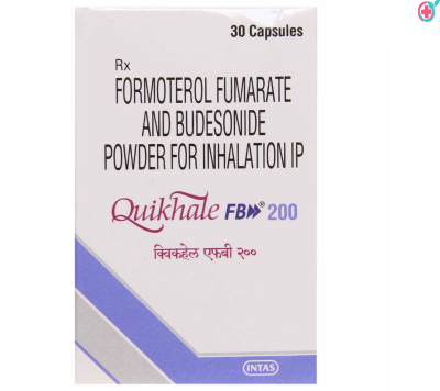 Quikhale FB 200 Capsule (Formoterol (6mcg) + Budesonide (200mcg)