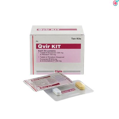 Qvir Kit (Atazanavir (300mg) + Emtricitabine (100mg) + Ritonavir (200mg) + Tenofovir (300mg))