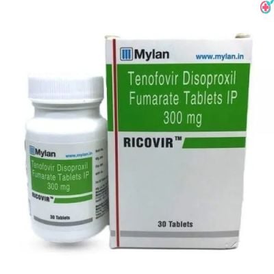 Ricovir 300mg Tablet (Tenofovir disoproxil fumarate 300mg)