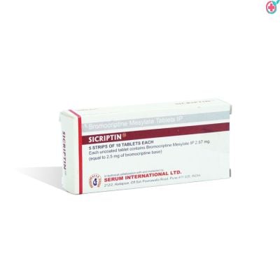 Sicriptin 2.5mg Tablet (Bromocriptine 2.5mg)