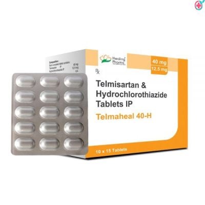 Generic Telmaheal H 40mg Tablet (Telmisartan (40mg) + HDZ (12.5mg))