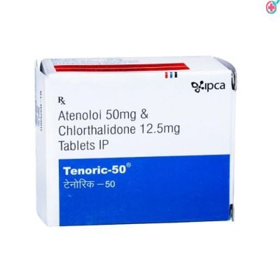 Tenoric 50mg Tablet (Atenolol (50mg) + Chlorthalidone (12.5mg)))