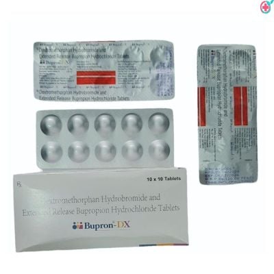Bupron DX 105mg/45mg Tablet ER (Bupropion + Dextromethorphan Hydrobromide)