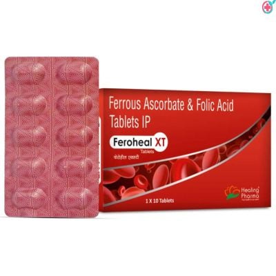 Feroheal XT Tablet (Ferrous Ascorbate+Folic Acid)