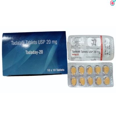 Tadaday Tablet (Tadalafil)  Used to treat ED, enlarged prostate, and high blood pressure in the lungs in men.